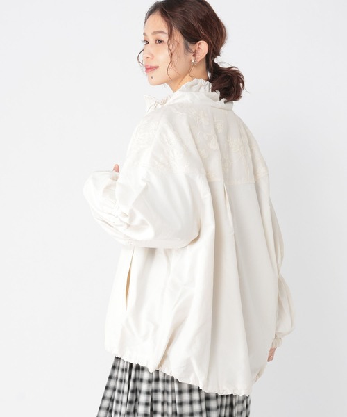 studio CLIP（スタディオクリップ）の「レースシャーリングブルゾン（ブルゾン・レディース・ベージュ/アイボリー・FREE）」の15枚目の写真