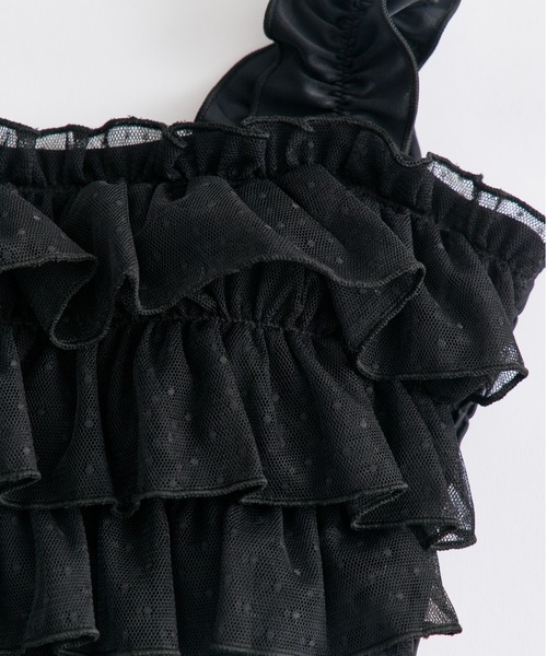 OLIVE des OLIVE（オリーブデオリーブ）の「フリルチュニックswimwear（水着・レディース・オフホワイト/ホワイト/ブラック・FREE）」の19枚目の写真