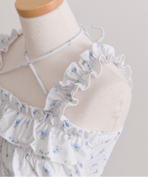 OLIVE des OLIVE（オリーブデオリーブ）の「フリルチュニックswimwear（水着・レディース・オフホワイト/ホワイト/ブラック・FREE）」の12枚目の写真