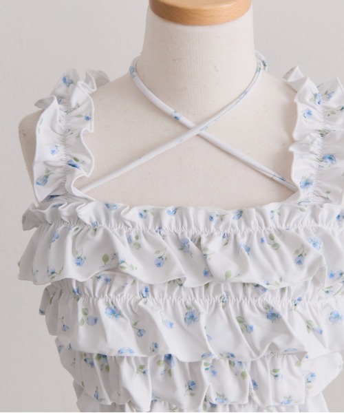 OLIVE des OLIVE（オリーブデオリーブ）の「フリルチュニックswimwear（水着・レディース・オフホワイト/ホワイト/ブラック・FREE）」の11枚目の写真