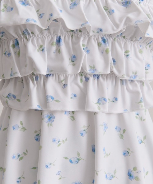 OLIVE des OLIVE（オリーブデオリーブ）の「フリルチュニックswimwear（水着・レディース・オフホワイト/ホワイト/ブラック・FREE）」の14枚目の写真