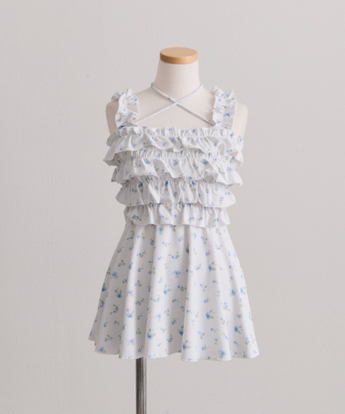 OLIVE des OLIVE（オリーブデオリーブ）の「フリルチュニックswimwear（水着・レディース・オフホワイト/ホワイト/ブラック・FREE）」の8枚目の写真