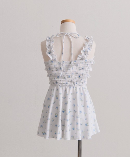 OLIVE des OLIVE（オリーブデオリーブ）の「フリルチュニックswimwear（水着・レディース・オフホワイト/ホワイト/ブラック・FREE）」の10枚目の写真