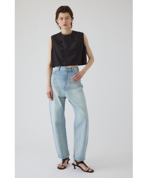 RIM.ARK(リムアーク)の「Hidden detail JEANS ヒドゥン ディテール ジーンズ(デニムパンツ・レディース・ライトブルー/ブルー・36/38)」の4枚目の写真