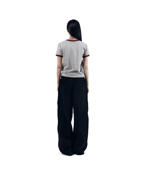 AAKAM(アーカム)の「Horseshoe Ringer Top (Gray)(Tシャツ/カットソー・レディース・その他・1/2)」の3枚目の写真