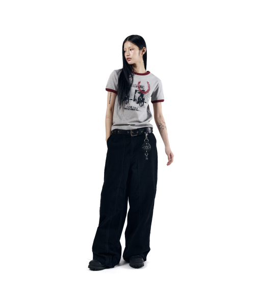 AAKAM(アーカム)の「Horseshoe Ringer Top (Gray)(Tシャツ/カットソー・レディース・その他・1/2)」の5枚目の写真