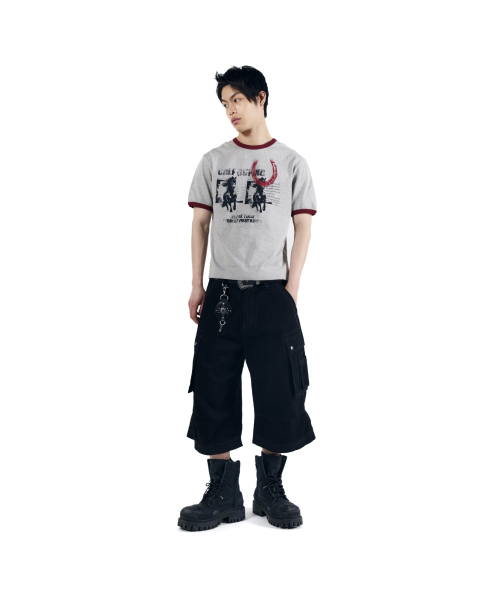 AAKAM(アーカム)の「Horseshoe Ringer Top (Gray)(Tシャツ/カットソー・レディース・その他・1/2)」の12枚目の写真