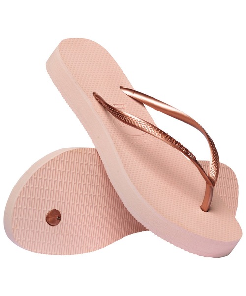 havaianas(ハワイアナス)の「SLIM FLATFORM(サンダル・レディース・ベージュ/ピンク/ブラック・22cm/23cm/24.5cm/25.5cm)」の1枚目の写真