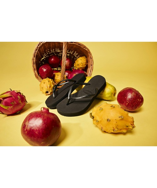 havaianas(ハワイアナス)の「SLIM FLATFORM(サンダル・レディース・ベージュ/ピンク/ブラック・22cm/23cm/24.5cm/25.5cm)」の2枚目の写真