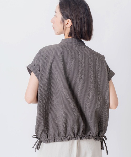 Kelen(ケレン)の「「KELEN / ケレン」シアーサッカーチェックブラウス(シャツ/ブラウス・レディース・チャコールグレー/ブラウン/ライトカーキ・M/S)」の18枚目の写真
