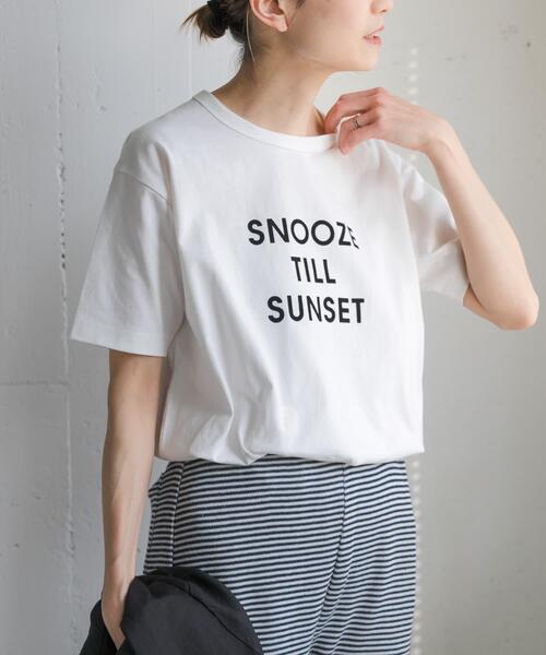 FORK&SPOON（フォークアンドスプーン）の「FORK&SPOON　フロッキーロゴショートスリーブTシャツ（Tシャツ/カットソー・レディース・グレー系その他/ブラック系その他/その他3/その他1/その他2・1）」の4枚目の写真