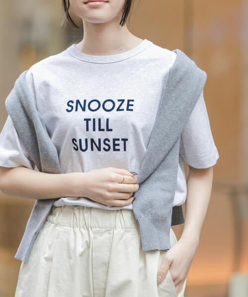 FORK&SPOON（フォークアンドスプーン）の「FORK&SPOON　フロッキーロゴショートスリーブTシャツ（Tシャツ/カットソー・レディース・グレー系その他/ブラック系その他/その他3/その他1/その他2・1）」の3枚目の写真