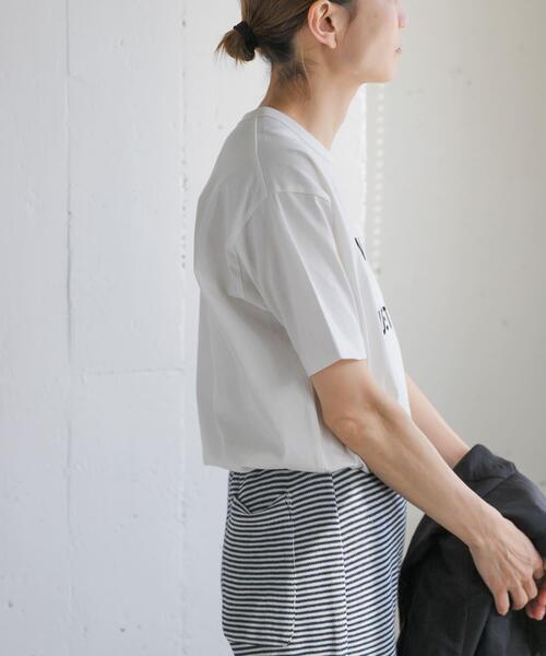 FORK&SPOON（フォークアンドスプーン）の「FORK&SPOON　フロッキーロゴショートスリーブTシャツ（Tシャツ/カットソー・レディース・グレー系その他/ブラック系その他/その他3/その他1/その他2・1）」の6枚目の写真