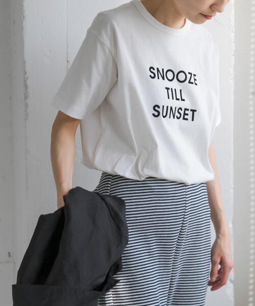 FORK&SPOON（フォークアンドスプーン）の「FORK&SPOON　フロッキーロゴショートスリーブTシャツ（Tシャツ/カットソー・レディース・グレー系その他/ブラック系その他/その他3/その他1/その他2・1）」の7枚目の写真