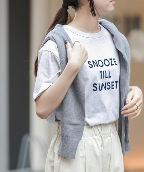 FORK&SPOON（フォークアンドスプーン）の「FORK&SPOON　フロッキーロゴショートスリーブTシャツ（Tシャツ/カットソー・レディース・グレー系その他/ブラック系その他/その他3/その他1/その他2・1）」の14枚目の写真