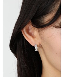 Edit Sheen（エディットシーン）の「フラワーストーンフープピアス（ピアス（両耳用））」