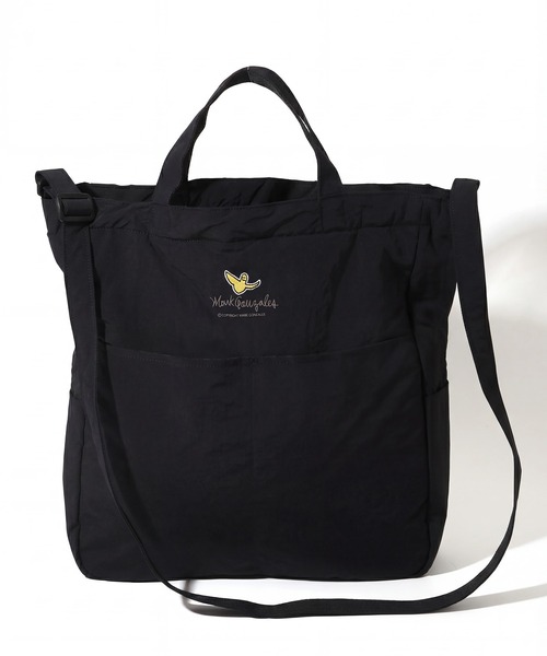 Mark Gonzales(マーク・ゴンザレス)の「【Mark Gonzales/マーク ゴンザレス】アートワークデザインコレクション 2Way トート ショルダーバッグ L(ショルダーバッグ・メンズ・ブラック系2/ブラック系1・FREE)」の1枚目の写真