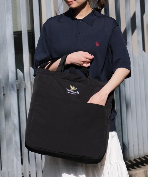 Mark Gonzales(マーク・ゴンザレス)の「【Mark Gonzales/マーク ゴンザレス】アートワークデザインコレクション 2Way トート ショルダーバッグ L(ショルダーバッグ・メンズ・ブラック系2/ブラック系1・FREE)」の2枚目の写真