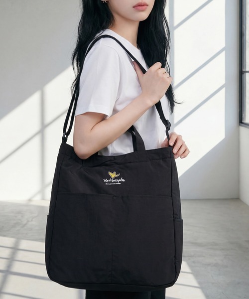 Mark Gonzales(マーク・ゴンザレス)の「【Mark Gonzales/マーク ゴンザレス】アートワークデザインコレクション 2Way トート ショルダーバッグ L(ショルダーバッグ・メンズ・ブラック系2/ブラック系1・FREE)」の19枚目の写真