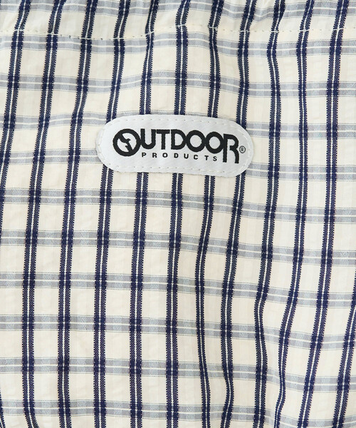 FREAK'S STORE（フリークスストア）の「限定展開 OUTDOOR PRODUCTS × FREAK'S STORE/アウトドアプロダクツ 別注 チェック ポケット ナップサック（バックパック/リュック・レディース・ブラウン/ネイビー/ブラック・ONE SIZE）」の6枚目の写真