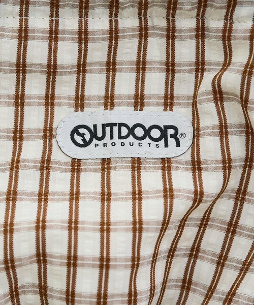FREAK'S STORE（フリークスストア）の「限定展開 OUTDOOR PRODUCTS × FREAK'S STORE/アウトドアプロダクツ 別注 チェック ポケット ナップサック（バックパック/リュック・レディース・ブラウン/ネイビー/ブラック・ONE SIZE）」の11枚目の写真