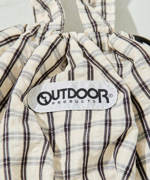 FREAK'S STORE（フリークスストア）の「限定展開 OUTDOOR PRODUCTS × FREAK'S STORE/アウトドアプロダクツ 別注 チェック ポケット ナップサック（バックパック/リュック・レディース・ブラウン/ネイビー/ブラック・ONE SIZE）」の21枚目の写真