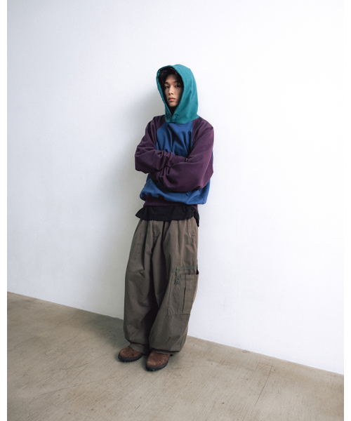 ANGLAN（アングラン）の「Color Block Hoodie - Blue（パーカー・メンズ・その他・1/2）」の6枚目の写真