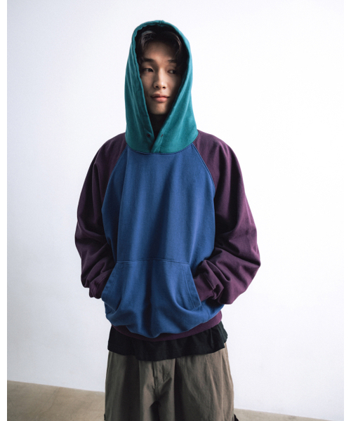 ANGLAN（アングラン）の「Color Block Hoodie - Blue（パーカー・メンズ・その他・1/2）」の7枚目の写真