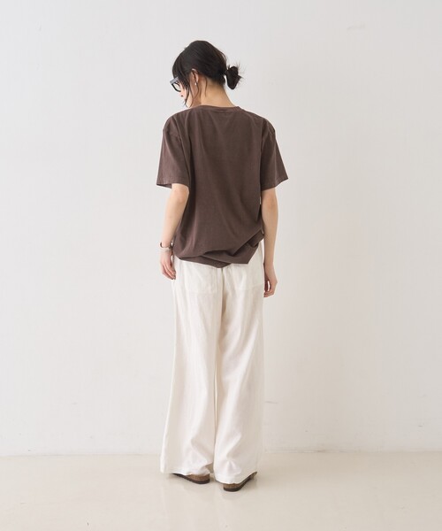 GOOD ROCK SPEED（グッドロックスピード）の「【GOOD ROCK SPEED/グッドロックスピード】別注TEE/Tシャツ/ヴィンテージライク/半袖/春服/夏服（Tシャツ/カットソー・レディース・ブラック/ブラウン・フリー）」の3枚目の写真