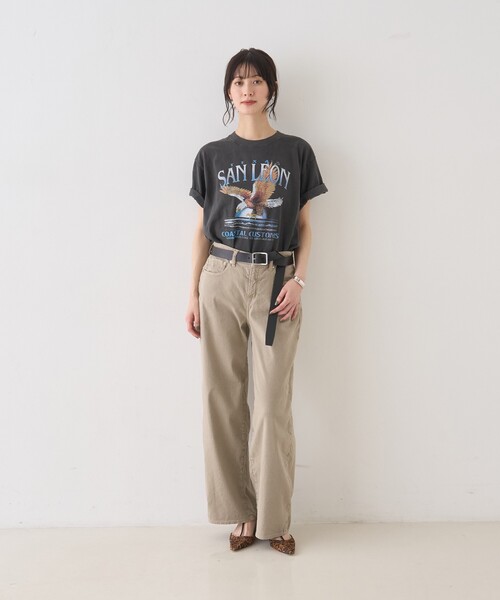 GOOD ROCK SPEED（グッドロックスピード）の「【GOOD ROCK SPEED/グッドロックスピード】別注TEE/Tシャツ/ヴィンテージライク/半袖/春服/夏服（Tシャツ/カットソー・レディース・ブラック/ブラウン・フリー）」の11枚目の写真