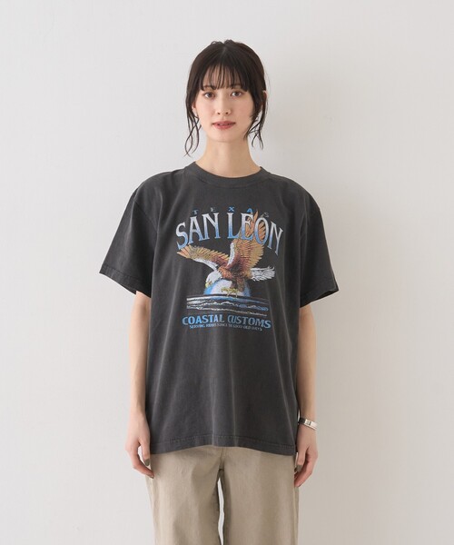 GOOD ROCK SPEED（グッドロックスピード）の「【GOOD ROCK SPEED/グッドロックスピード】別注TEE/Tシャツ/ヴィンテージライク/半袖/春服/夏服（Tシャツ/カットソー・レディース・ブラック/ブラウン・フリー）」の17枚目の写真
