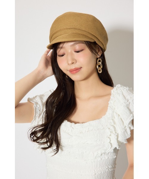 rienda(リエンダ)の「レディーペーパーキャスケット 春服 夏服(キャスケット・レディース・ホワイト/ベージュ/ブラック・FREE)」の13枚目の写真