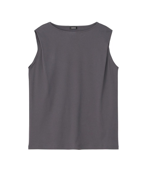 ZUCCa(ズッカ)の「SUPIMA SMOOTH / S(タンクトップ・レディース・ホワイト/ダークグレー/ブラック/イエロー・M size)」の3枚目の写真