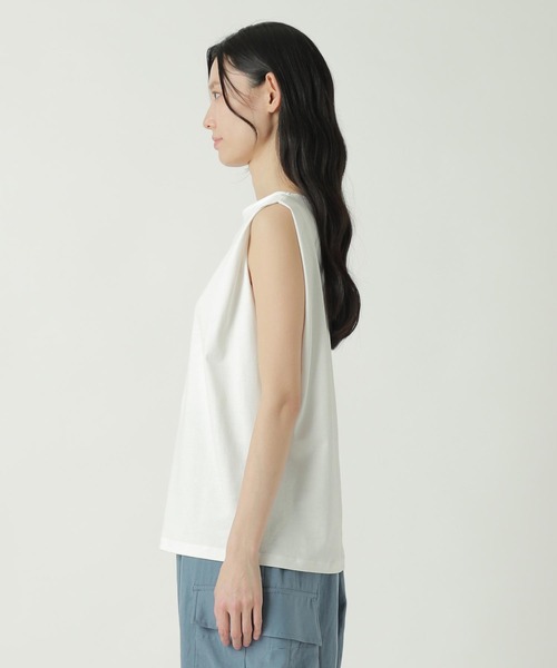 ZUCCa（ズッカ）の「SUPIMA SMOOTH / タンクトップ（タンクトップ・レディース・ホワイト・M size）」の2枚目の写真