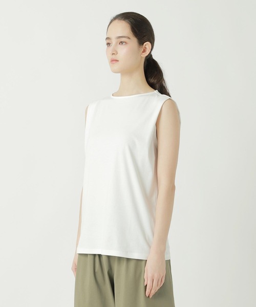 ZUCCa(ズッカ)の「SUPIMA SMOOTH / S(タンクトップ・レディース・ホワイト/ダークグレー/ブラック/イエロー・M size)」の9枚目の写真