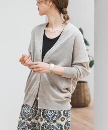 URBAN RESEARCH DOORS | リネンVネックカーディガン(カーディガン/ボレロ)