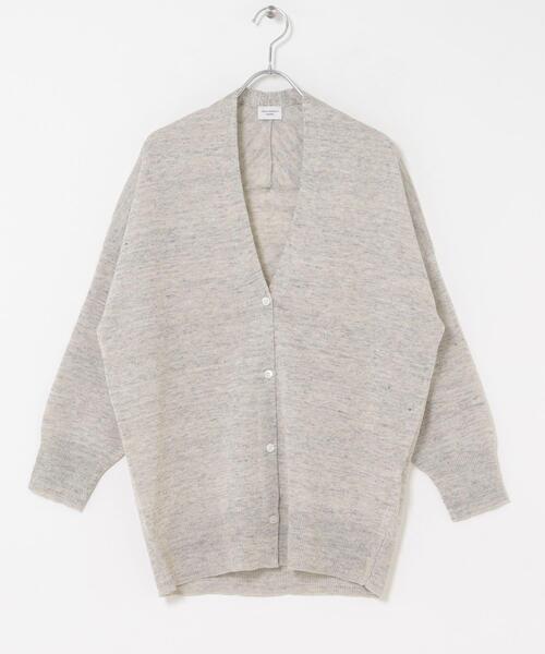 URBAN RESEARCH DOORS（アーバンリサーチドアーズ）の「リネンVネックカーディガン（カーディガン/ボレロ・レディース・ライトベージュ/ライトグレー/ベージュ系その他・FREE）」の9枚目の写真