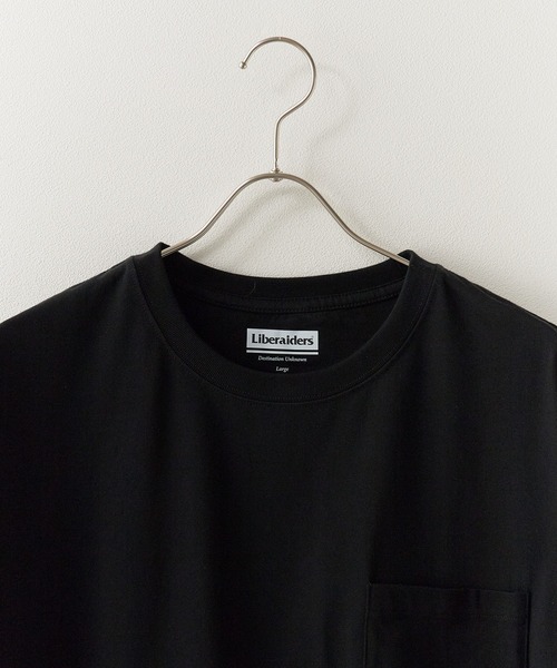 Liberaiders（リベレイダース）の「Liberaiders/リベレイダース 2-PACK POCKET TEE パックTシャツ 2枚組 2026年春夏（Tシャツ/カットソー・メンズ・ホワイト/ブラック・M/L/XL）」の6枚目の写真