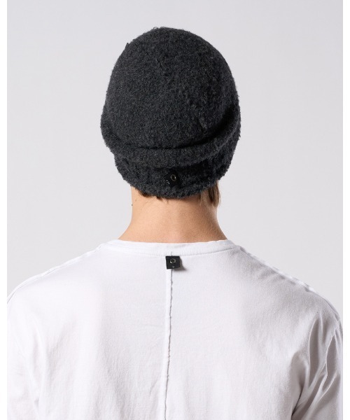 wjk（ダヴルジェイケイ）の「fancy yarn roll beanie（ニットキャップ/ビーニー・メンズ・ブラック/ホワイト/チャコールグレー・FREE）」の15枚目の写真