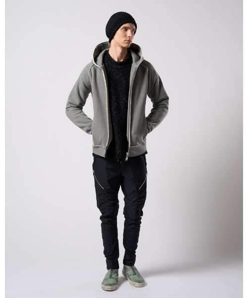wjk（ダヴルジェイケイ）の「fancy yarn roll beanie（ニットキャップ/ビーニー・メンズ・ブラック/ホワイト/チャコールグレー・FREE）」の20枚目の写真