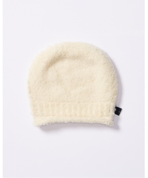 wjk（ダヴルジェイケイ）の「fancy yarn roll beanie（ニットキャップ/ビーニー・メンズ・ブラック/ホワイト/チャコールグレー・FREE）」の8枚目の写真