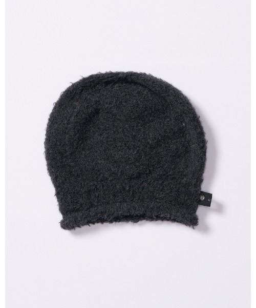 wjk（ダヴルジェイケイ）の「fancy yarn roll beanie（ニットキャップ/ビーニー・メンズ・ブラック/ホワイト/チャコールグレー・FREE）」の12枚目の写真