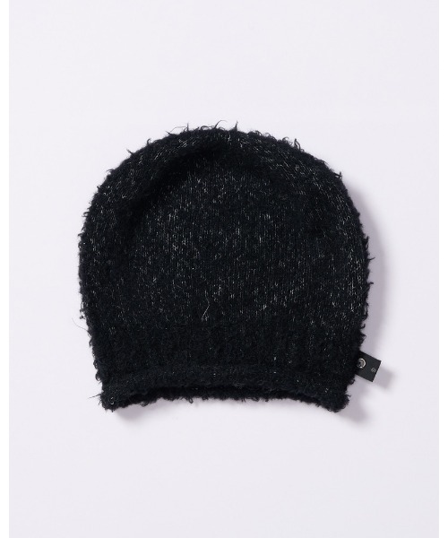 wjk（ダヴルジェイケイ）の「fancy yarn roll beanie（ニットキャップ/ビーニー・メンズ・ブラック/ホワイト/チャコールグレー・FREE）」の4枚目の写真
