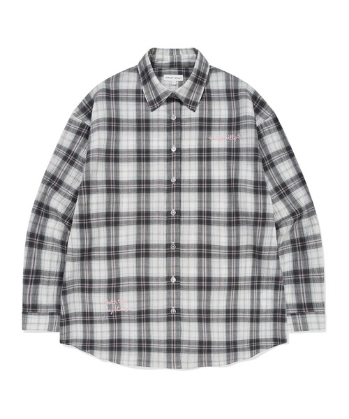 Wacky WiLLy（ワッキーウィリー）の「WOMEN'S OVERFIT CHECK SHIRT（シャツ/ブラウス・レディース・グリーン/ブルー・FREE）」の2枚目の写真
