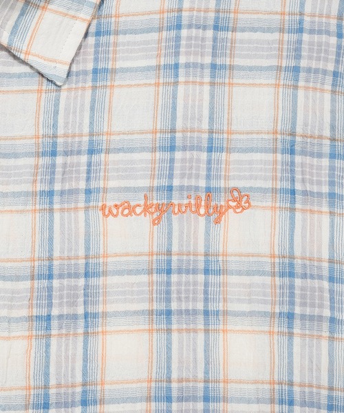 Wacky WiLLy（ワッキーウィリー）の「WOMEN'S OVERFIT CHECK SHIRT（シャツ/ブラウス・レディース・グリーン/ブルー・FREE）」の6枚目の写真