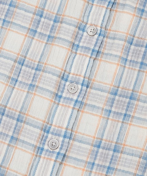 Wacky WiLLy（ワッキーウィリー）の「WOMEN'S OVERFIT CHECK SHIRT（シャツ/ブラウス・レディース・グリーン/ブルー・FREE）」の7枚目の写真