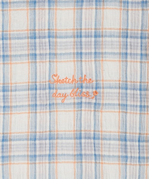 Wacky WiLLy（ワッキーウィリー）の「WOMEN'S OVERFIT CHECK SHIRT（シャツ/ブラウス・レディース・グリーン/ブルー・FREE）」の8枚目の写真