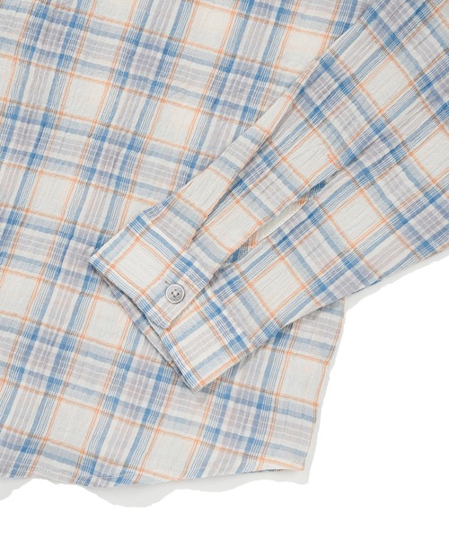 Wacky WiLLy（ワッキーウィリー）の「WOMEN'S OVERFIT CHECK SHIRT（シャツ/ブラウス・レディース・グリーン/ブルー・FREE）」の9枚目の写真