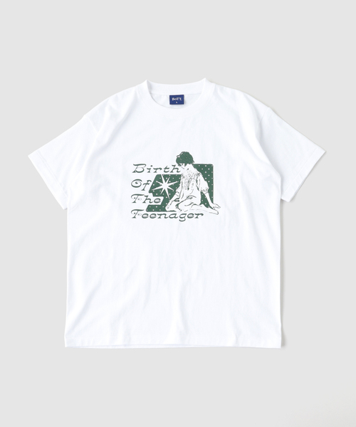BOTT(ボット)の「BOTT / ボット MELANCHOLY TEE(Tシャツ/カットソー・メンズ・ホワイト/ブルー・LARGE/MEDIUM/SMALL)」の5枚目の写真