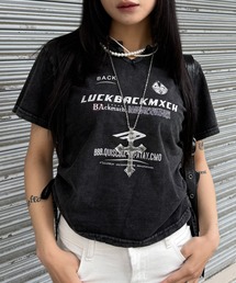 【26年春夏新作】アソートデザイン ウォッシュ加工 サイドギャザーTシャツ